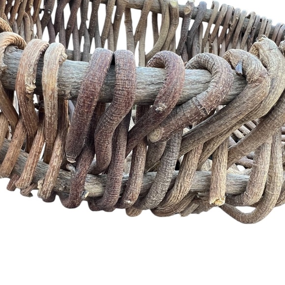 Buttocks basket, butt basket, gathering basket, wicker basket, shabby chic decor - Picture 7 of 10